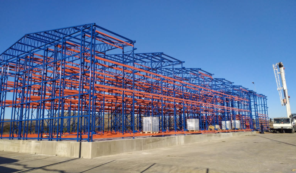 Строительство самонесущего склада