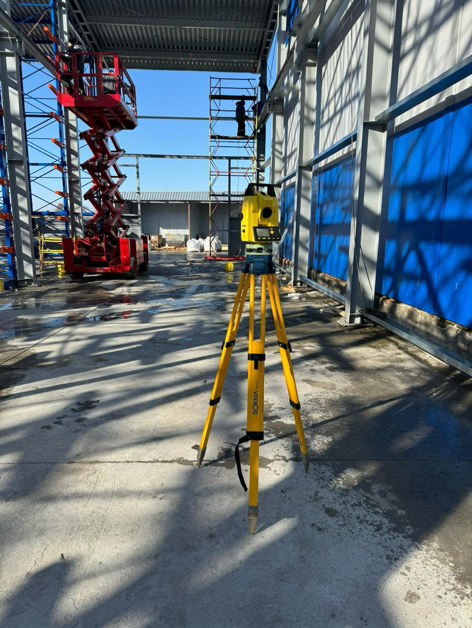 Производство геодезических работ при строительстве снс склада