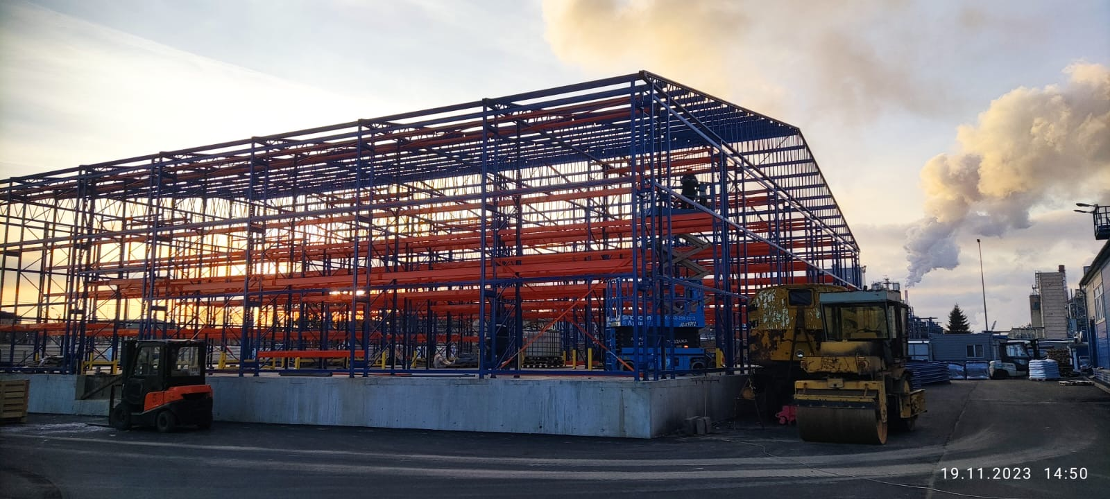 Монтаж самонесущего склада в Московской области