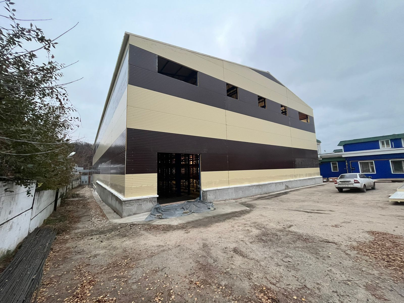 Строительство самонесущего склада