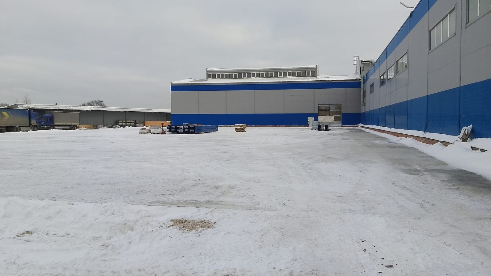 Подготовка площадки под самонесущий склад