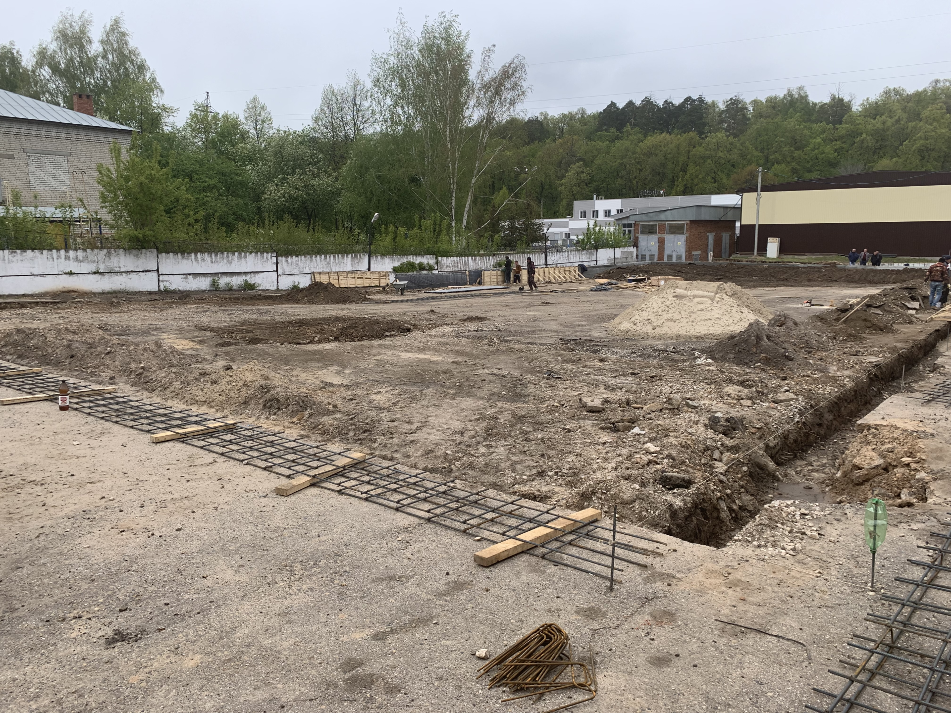 Начальный этап - фундаментные работы