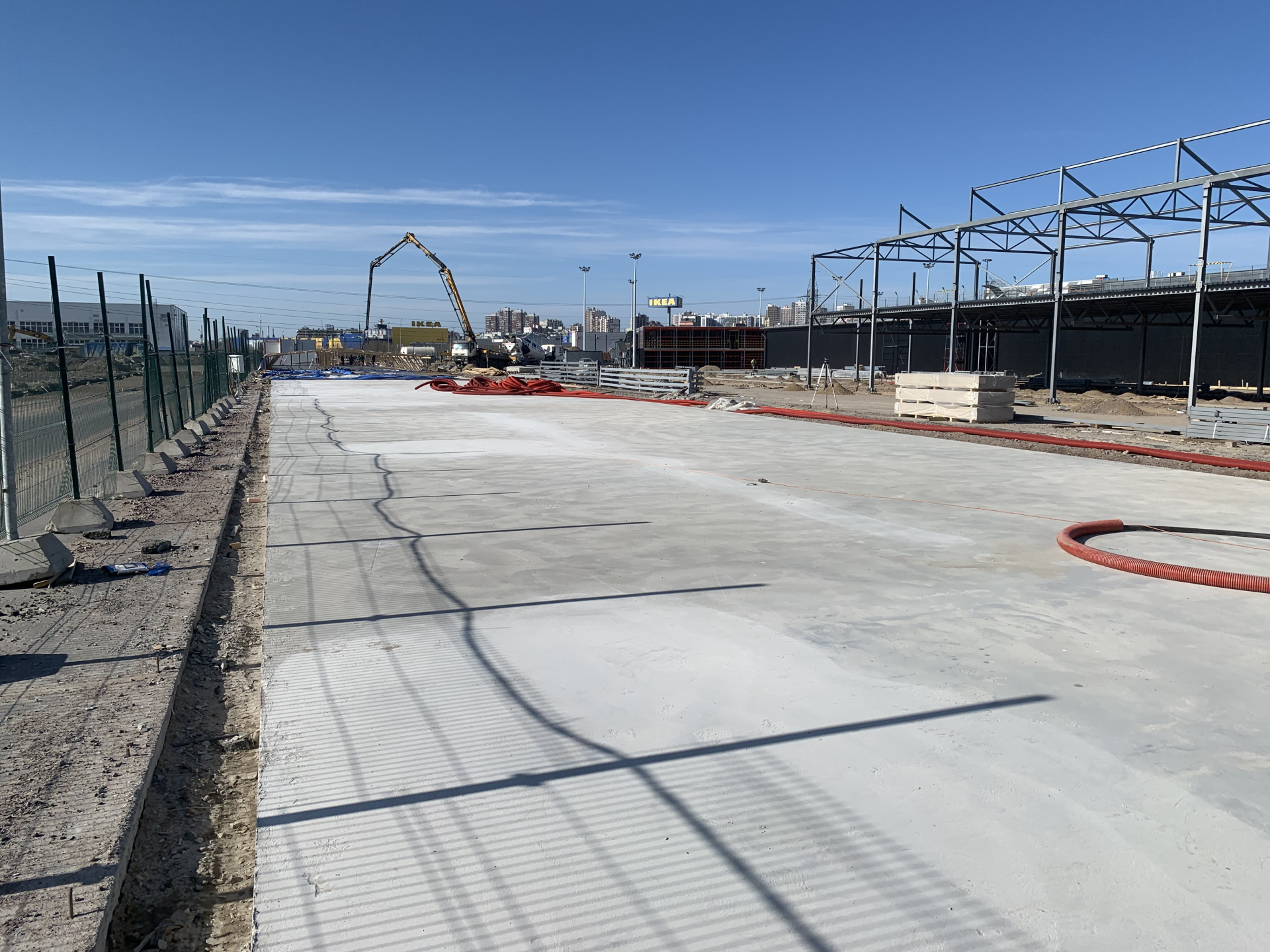 Фундаментная подушка для самонесущего склада