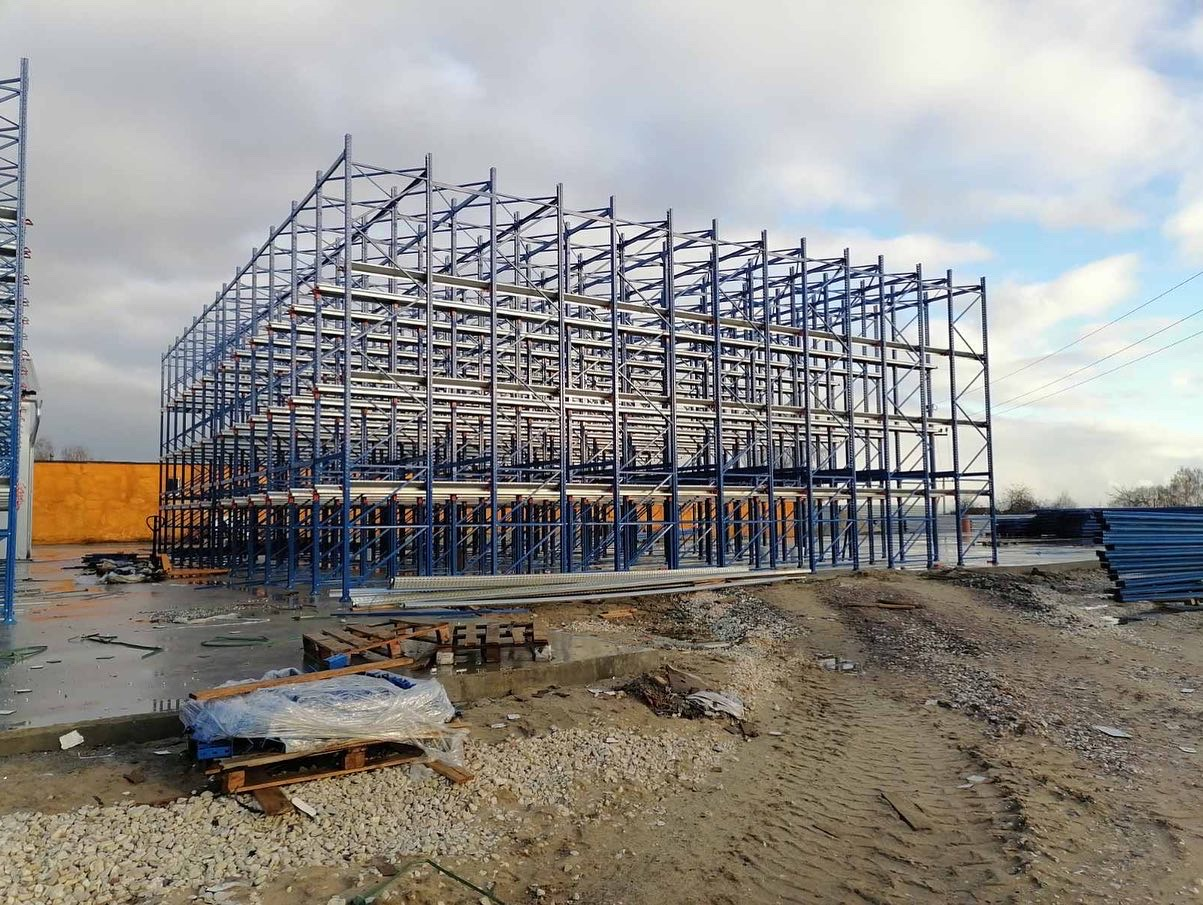 Строительство самонесущего склада