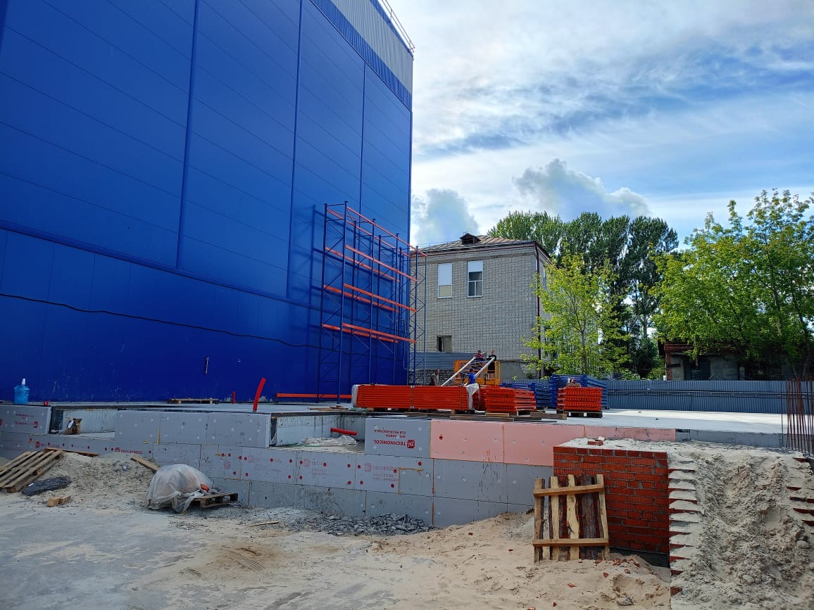 Начало установки снс склада