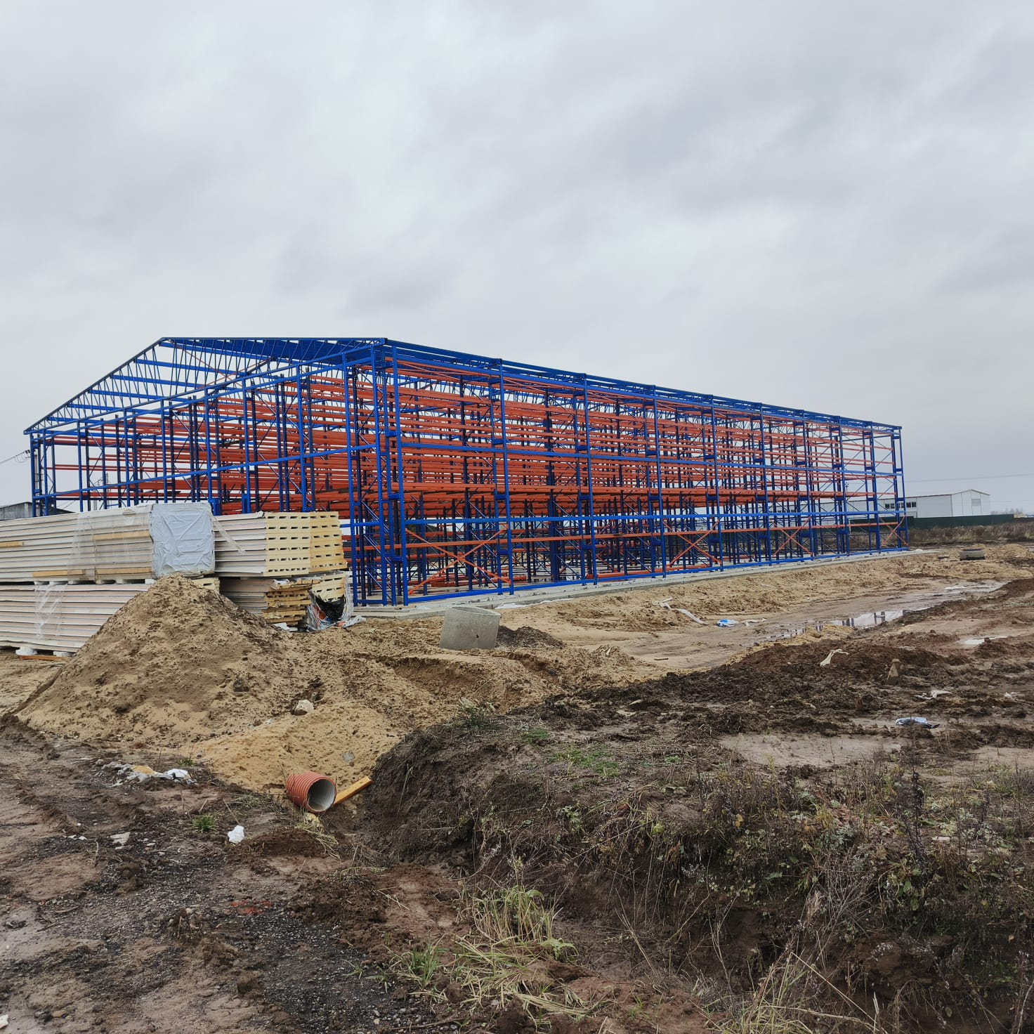Строительство быстровозводимого самонесущего склада