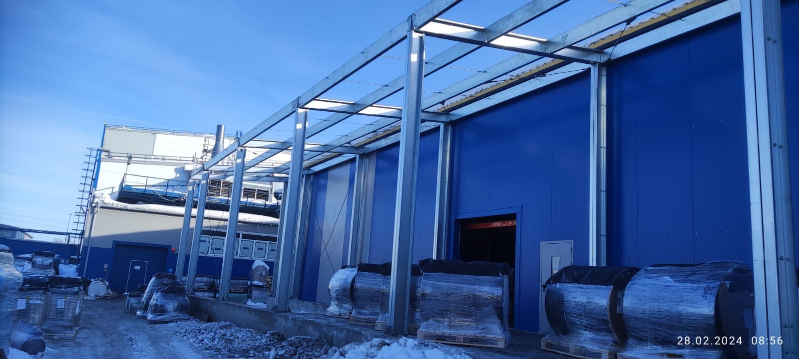 Строительство перегрузочного тамбура на базе ЛСТК