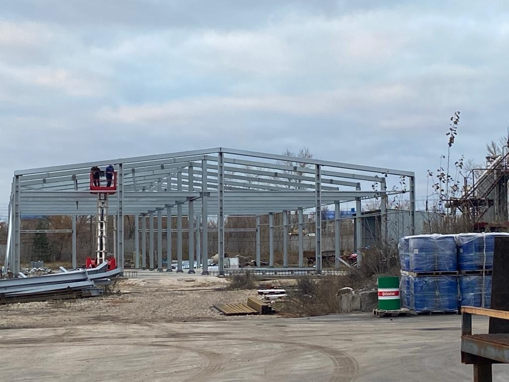 Строительство ангара на базе ЛСТК