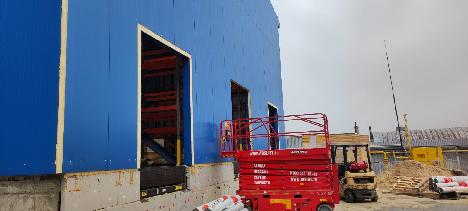 Устройство дверных проёмов на снс складе