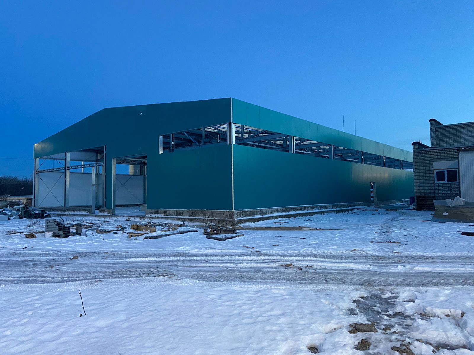 Строительство производственного корпуса из ЛСТК